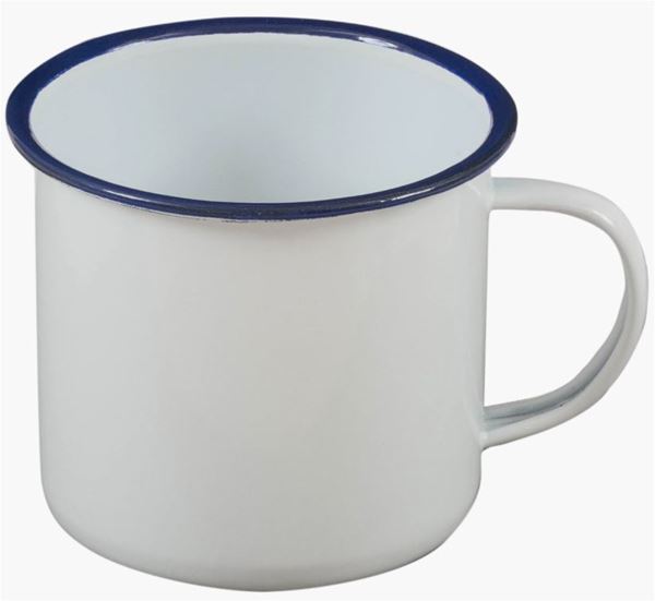 Picture of Enamel Vintage Camping Mug 280mL White